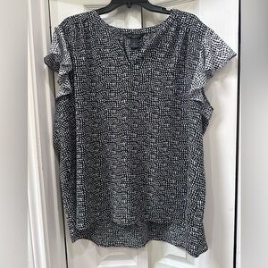 Cool, Comfortable Flutter/Cap Sleeved Blouse
